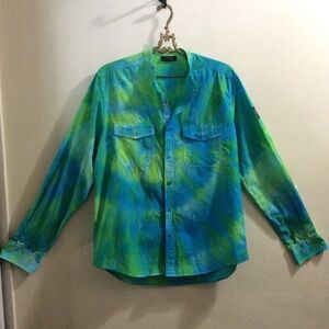 Unique Belstaff England tie dye mens shirt